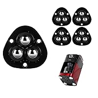 Vista 7 de 4 PCS Ruedas Giratorias Adhesivas Pegajosas para Electrodomésticos Pequeños, Deslizadores Giratorios Mini Rueda Universal Autoadhesiva, Rotación