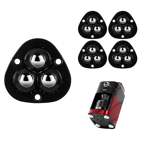 Miniatura 9 de Ruedas giratorias para electrodomésticos, 4 unidades, poleas giratorias adhesivas, mini rueda universal autoadhesiva, caja de almacenamiento de