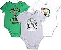 Vista 1 de Ultra Game Conjunto de cuerpo para bebé de la NBA oficial para jóvenes, súper suave, de algodón, paquete de 3 Creeper