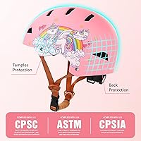 Vista 3 de Casco de bicicleta para niños, certificado por CPSC y ASTM, para niños pequeños de 3 a 5, 8 y 14 años