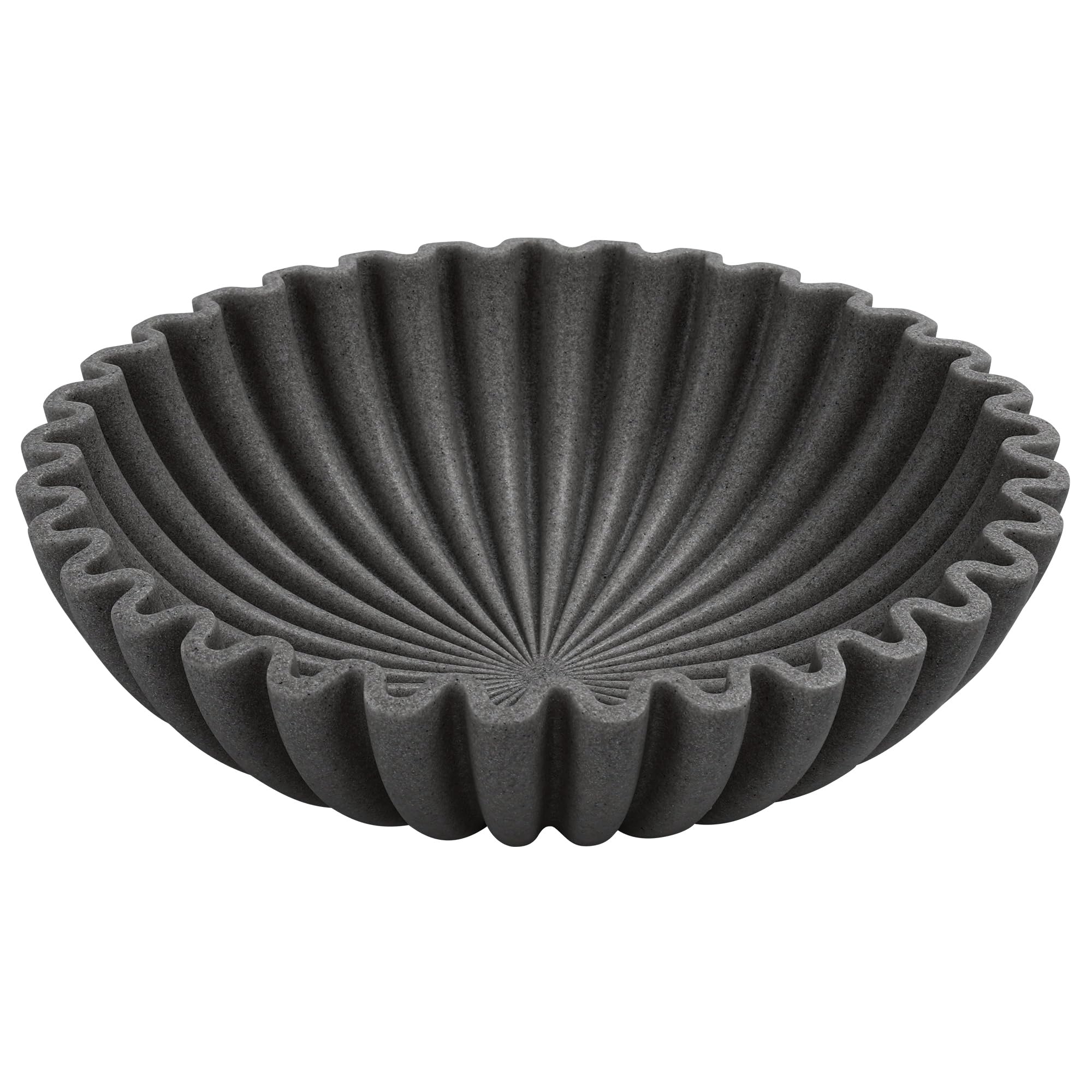 YMXYJM Cuenco decorativo grande, cuencos modernos para decoración del hogar, cuenco de frutas decorativo para cocina, decoración de cuenco con volantes, elegante cuenco para llaves para mesa de