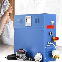 Vista 1 de Kit generador de ducha de vapor de 6KW para baño, sauna, spa, sistema de autodrenamiento, cabezal de vapor de aromaterapia, controlador impermeable