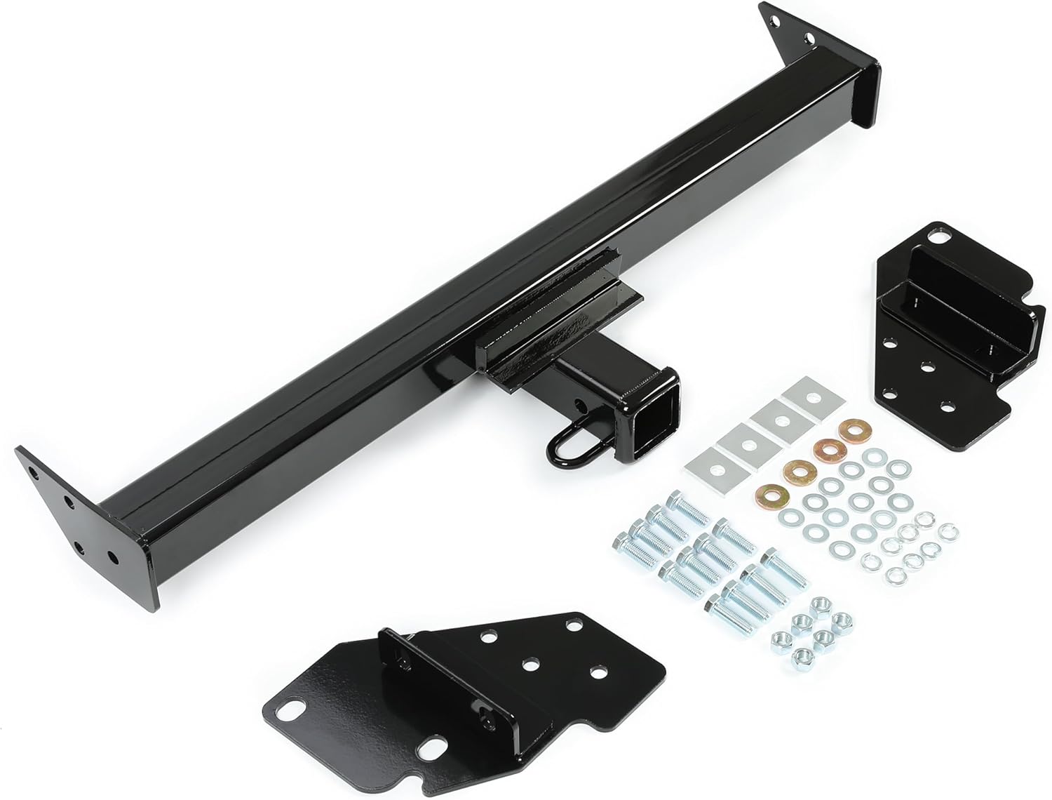 ALMULOO Class 3 Trailer Hitch Compatible with 2005-2015 Toyota Tacoma, 2 Inch Powder Coated Steel Receiver Tow Hitch Black