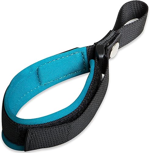 Correa de muñeca para perro, correa de seguridad ajustable manos libres para correa retráctil para perro, color azul