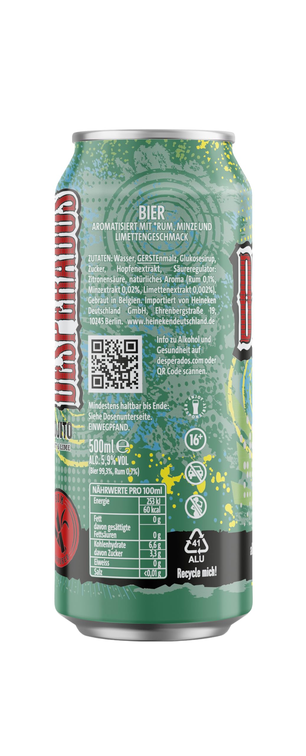 Desperados Mojito Dose Biermischgetränk 24 x 0.5 l Einweg