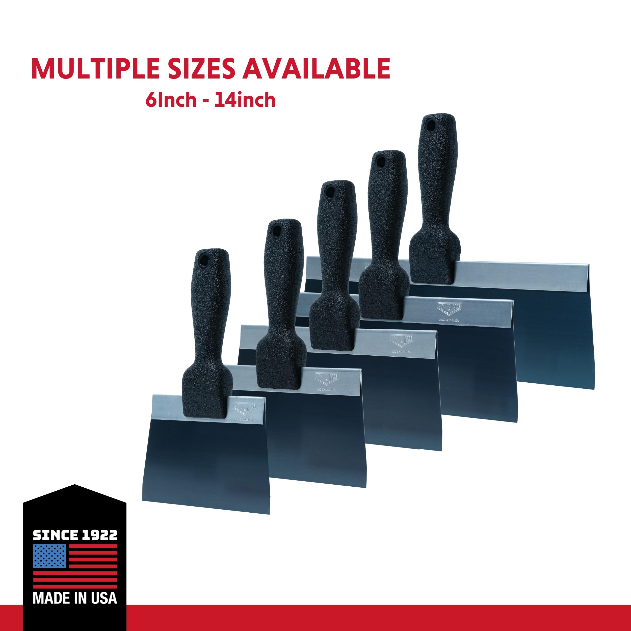 Blue Steel Drywall Taping Knife, Flexible, 12-In. 34412