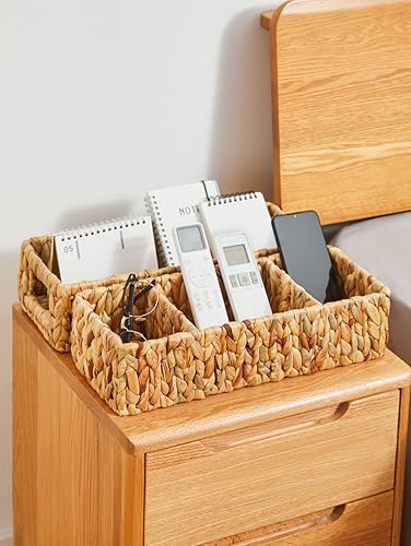 Miniatura 4 de Cestas para organizar el baño, cestas de almacenamiento de mimbre para estantes, cesta de papel higiénico, cestas pequeñas para decoración, cesta de