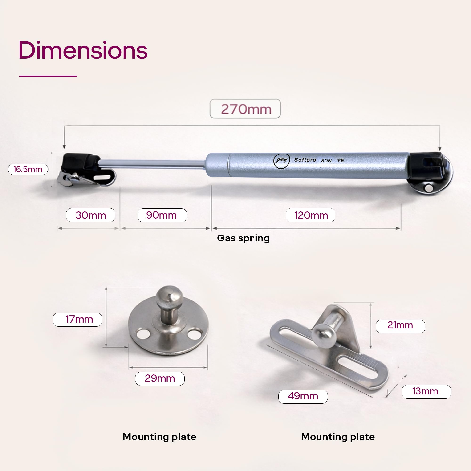 Godrej Gas Spring - Smooth Cabinet Lift -4