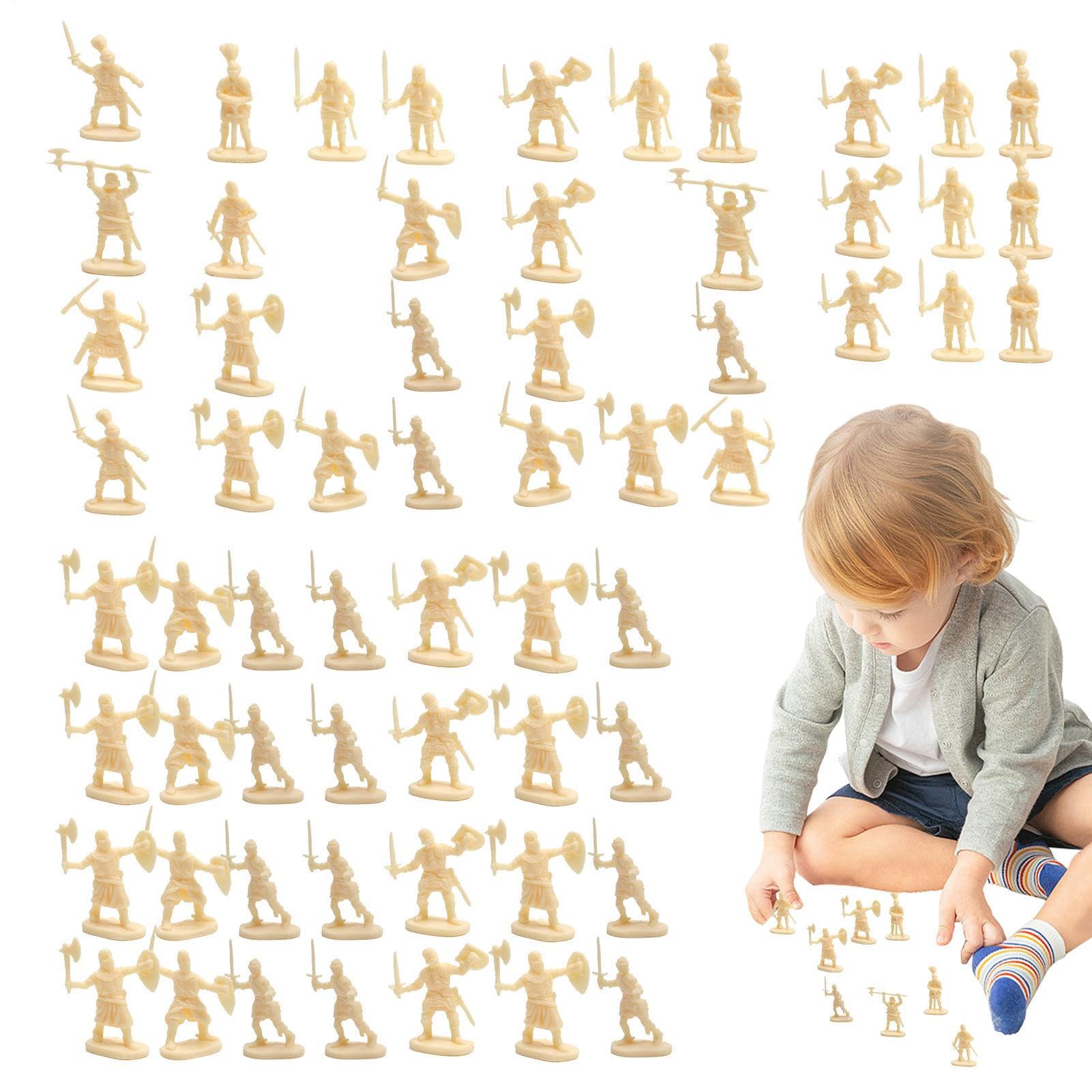 Toy Soldiers - Soldiers Assorted Poses Action Figures - Miniatures Ancient 100x Model Statues Playsets for Educational Projects Pretend Play Parties Boys Girls โ image 1