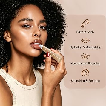 6 PCS Summer Lip Butter Balm, Lip Gloss for Instant Moisture, Lip Balm with Non-Sticky Shine, Ultra-Hydration, Lightweight, Long-lasting Soothing Lip Care
