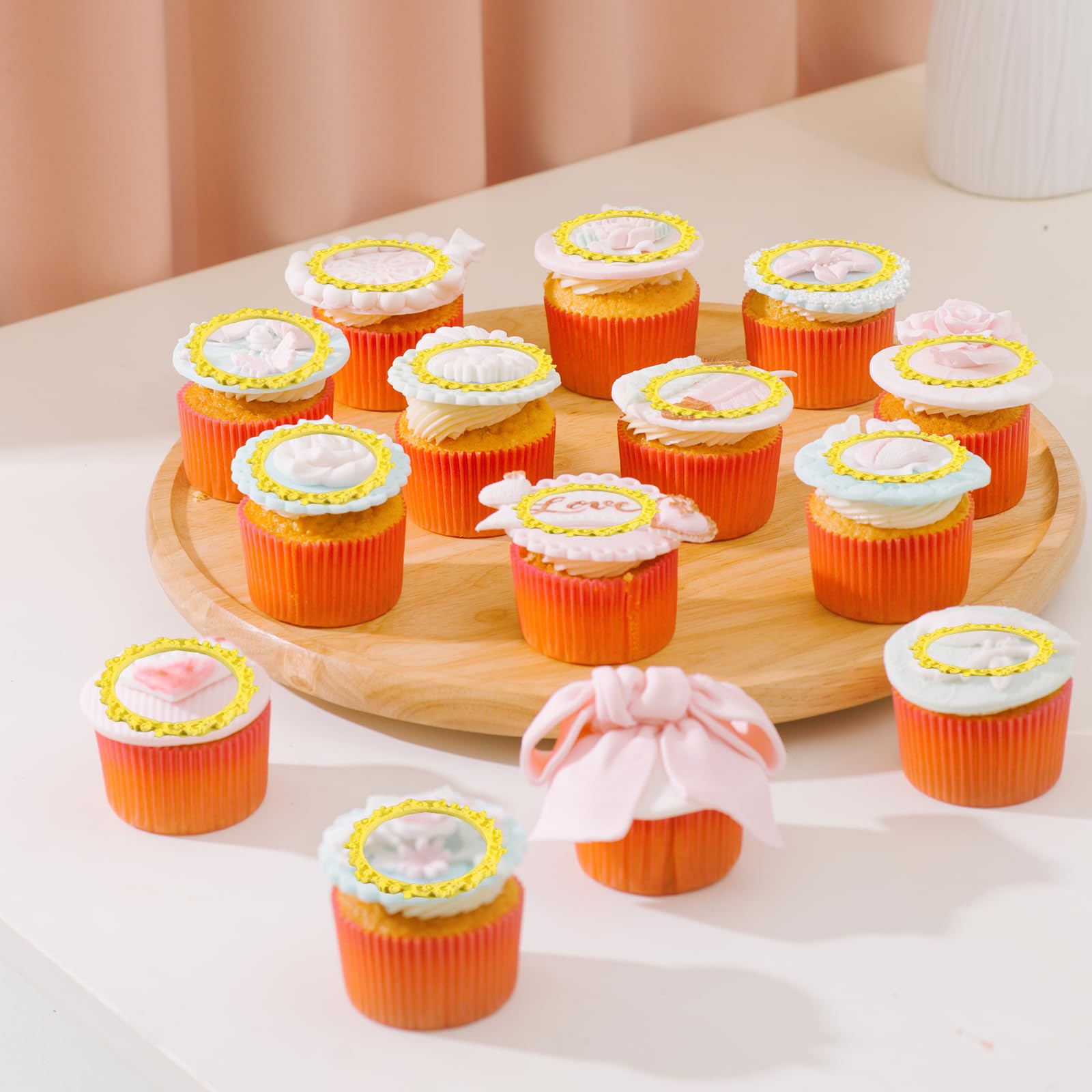 Set 4 Stampi In Silicone Cenerentola: Cornici, Corona, Scarpetta Per Torte, Fondente E Cioccolato