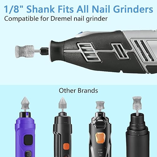 Miniatura 5 de Accesorio para amoladora de uñas de perro de diamante, brocas rotativas para perro, cabezales de repuesto de 18 pulgadas, molinillo de uñas,