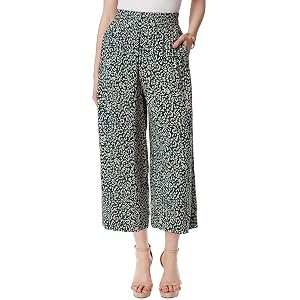Jessica Simpson Womens Rosalie Wide Leg Pull on Crop Pant with Slant Pockets Standard