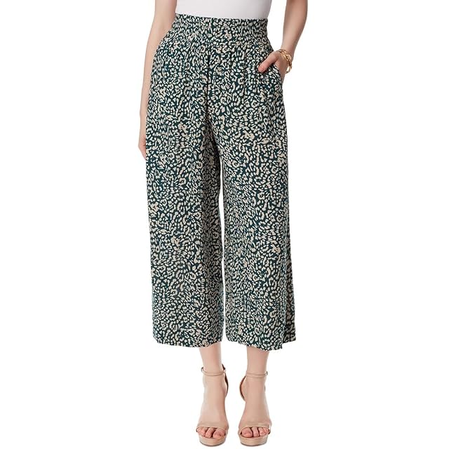 Jessica Simpson Womens Rosalie Wide Leg Pull on Crop Pant with Slant Pockets Standard