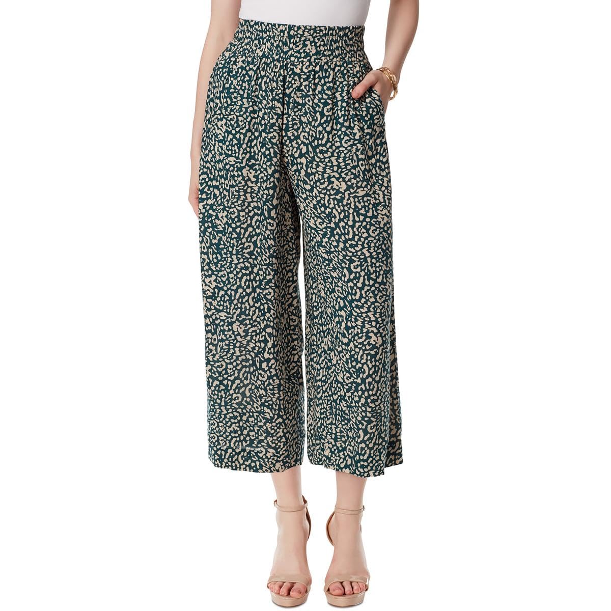 Jessica Simpson Womens Rosalie Wide Leg Pull on Crop Pant with Slant Pockets Standard