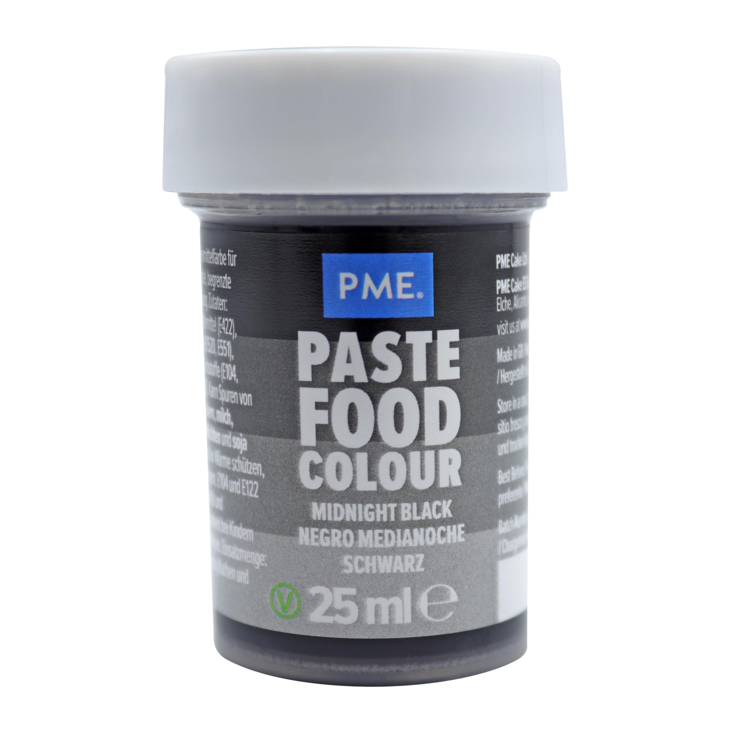 Pme Black Concentrated Paste Food Colour - Midnight 25G