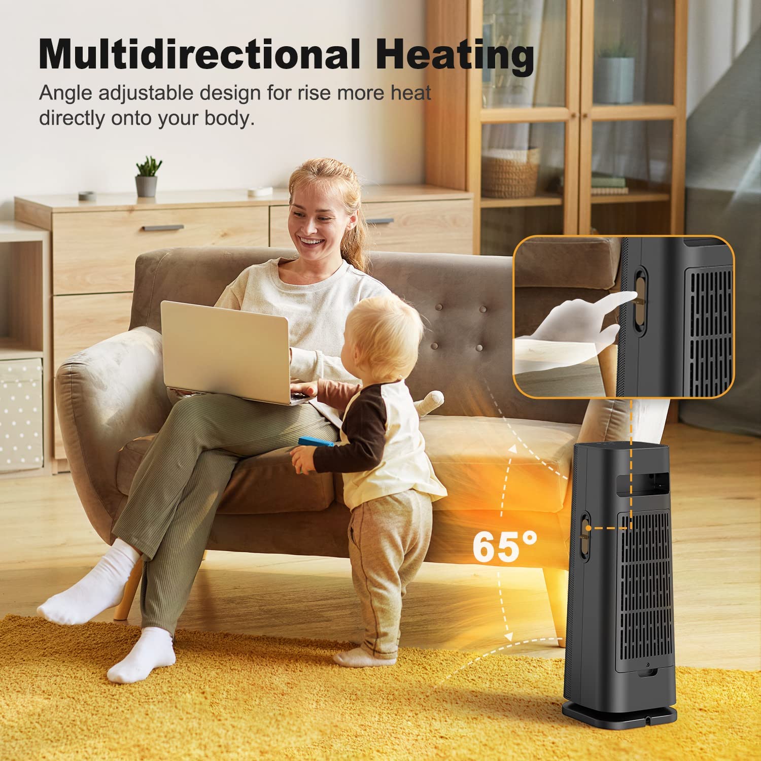 Amazon.com: KopBeau Oscillating Space Heater for Indoor Use, 1500W Electric  u0026 Portable Heater Ceramic Tower Heater with Remote, 1S Fast Heating, 24Hrs  Timer, Wind Direction Adjust, Safe for Bedroom Office Garage :