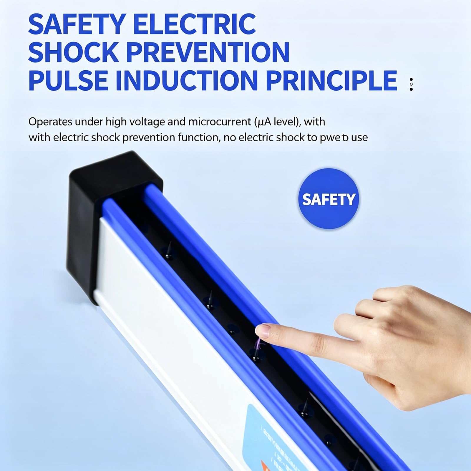 Drążek dionizacyjny, szybki eliminator elektryczności statycznej, z generatorem wysokiego napięcia 7 KV, wspornikami montażowymi, do użytku ze sprężarką powietrzną, do drukowania 50 cm