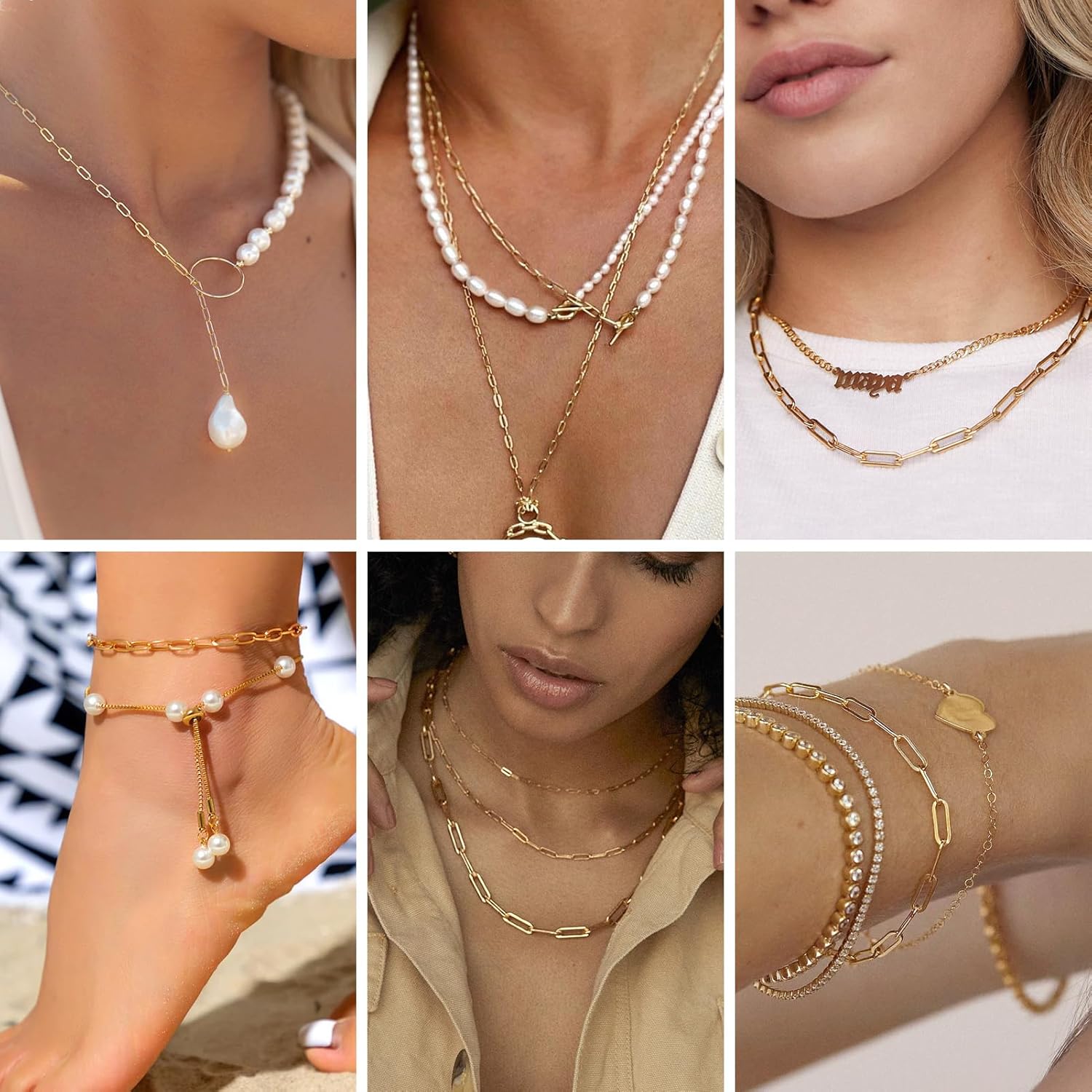 Kyutong 5M Gold PVD Plated Necklace Chain for Jewelry Making 304 Stainless Steel Paperclip Chain Roll with Lobster Clasps and Jump Rings for Men Women Making Jewelry Craft Support Jewelry Findings - Image 5