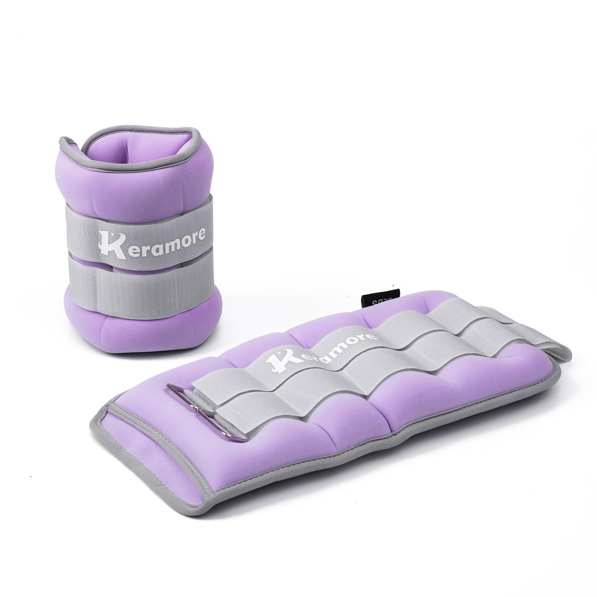Pesi per caviglia (1 paio), per polso, braccio, mano e gambe, per donne, uomini, bambini, per esercizi, fitness, passeggiate, jogging, aerobica, yoga, fisioterapia, 5,4 kg (2,7 kg ciascuno), viola