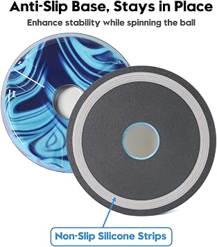 Smooth Rotating Bowling Ball Spinner, Scratch-Free Bowling Ball Cup Stand