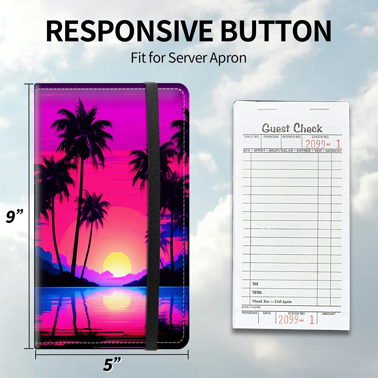 Waiter Book Server Wallet-9 x 5