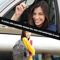 Vista 9 de EXCEART - 2.50 gafas de miopía plegables gafas de lectura negras de miopía gafas de larga distancia con estuche portátil