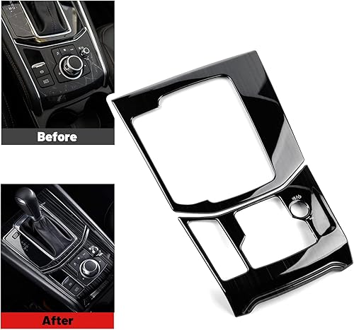 Miniatura 11 de Compatible con Mazda CX-5 2025 2024 2023 2022 2021 2020 2019 2018 2017 Accesorios Cubierta de consola central de coche, panel de engranajes