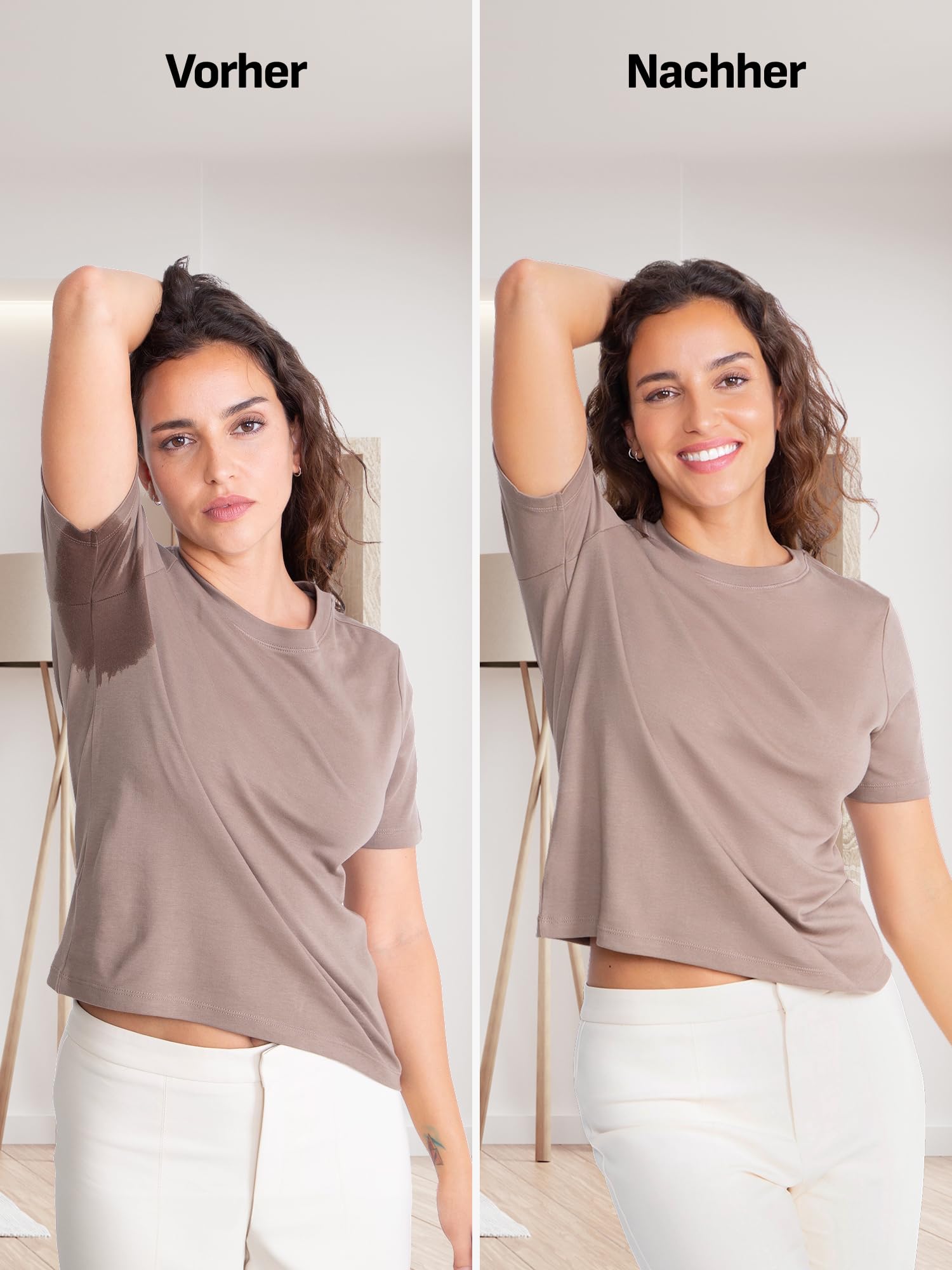 FINN T-shirt anti-transpiration pour femme avec coussinets sous les aisselles - Maillot de corps contre la transpiration excessive, les taches de transpiration et les odeurs de transpiration - T-shirt