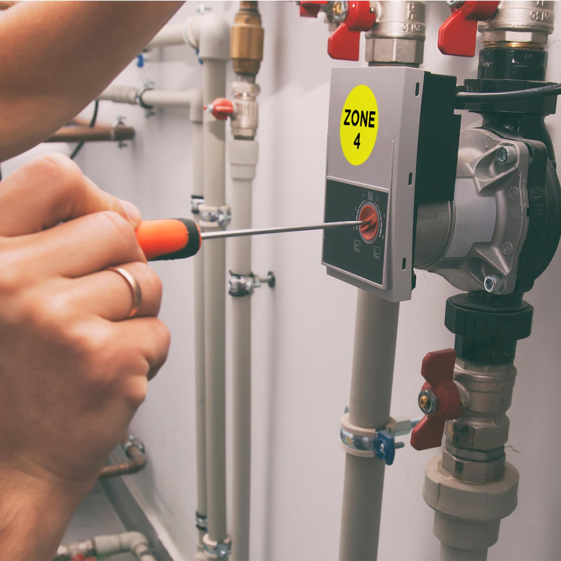 ChromaLabel 3 Inch Round Color Coding Stickers - 100 Removable Yellow Dot Labels For Warehouse & Organization