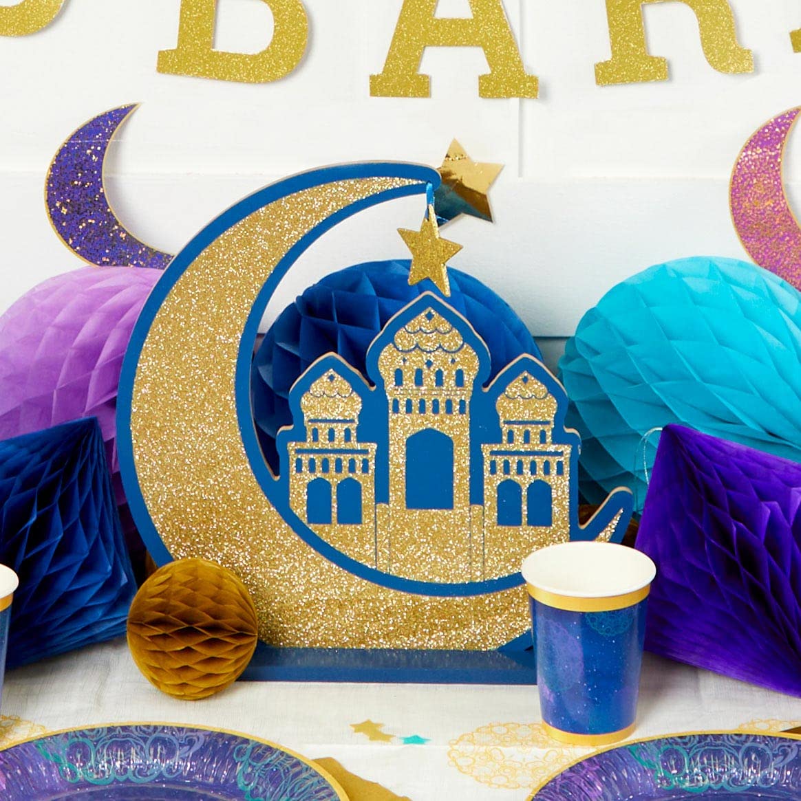 Opulent Eid Wooden Sign - 30Cm, Purple - Image 2