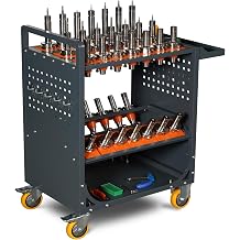 BT40/CAT40 CNC Tool Storage Rack Organizers, Mechanic CNC Tool Holder Station, CNC Tool Service Carts, CNC Tool Holder Keeper for Warehouses Machining Centers