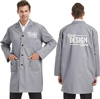 TopTie Custom Lab Coat Scrubs الرجال النساء مطرزة معطف المختبر الطبي المطبوع