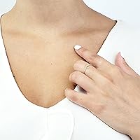 Vista 6 de 14k Solid Gold Stacking Knot Ring