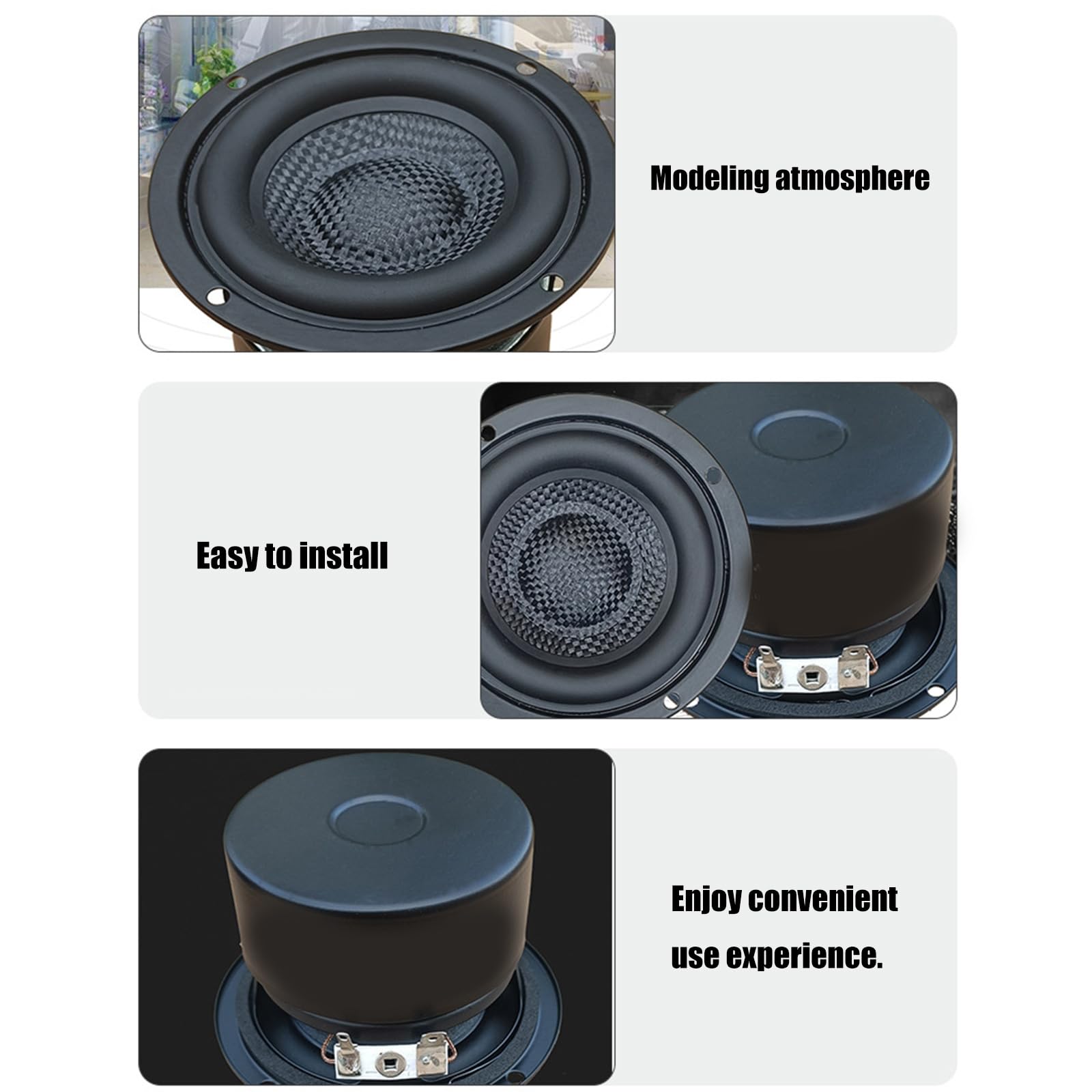 Amazon.co.jp: 3インチ ラウンドウーファー サブウーファー HiFi