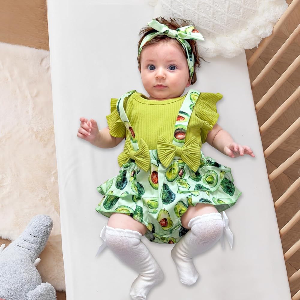 Baby Girl Dinosaur Clothes Baby Girl Romper Outfit Ruffle