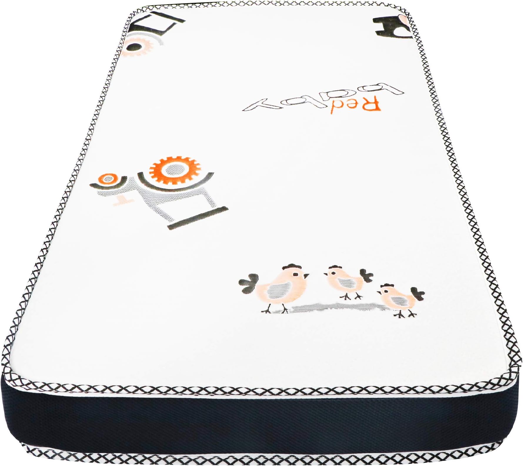 – The Moon Brand Baby/Toddler/Kids Cozy Mattresses -60 x 120 x 10 cm -Hypoallergenic, Chemical-free, Non-toxic & Breathable- Natural, Eco-friendly - Antibacterial, Mold-resistant -Durable & Supportive
