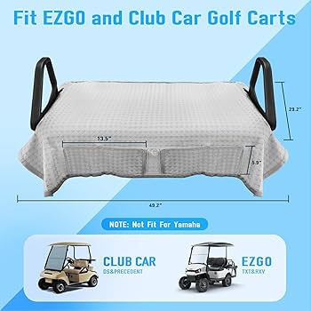 Amazon.co.jp: LEAPGOMAX ゴルフカートシートカバー 通気性