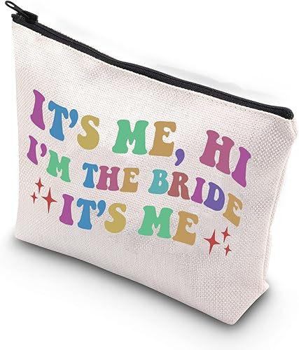 TSOTMO Regalo de novia para esposa, regalo de fiesta nupcial It's Me, Hi I'm The Bride It's Me, regalo para mujeres, Beige, Novia