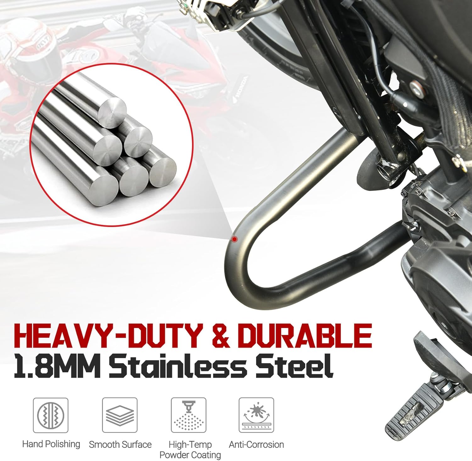 Motorcycle Engine Guard Crash Bar Stainless Steel Fit for Rebel 1100 CMX1100 2021 2022 2023 2024 2025 2026 Highway Bar Bumper Side Protection