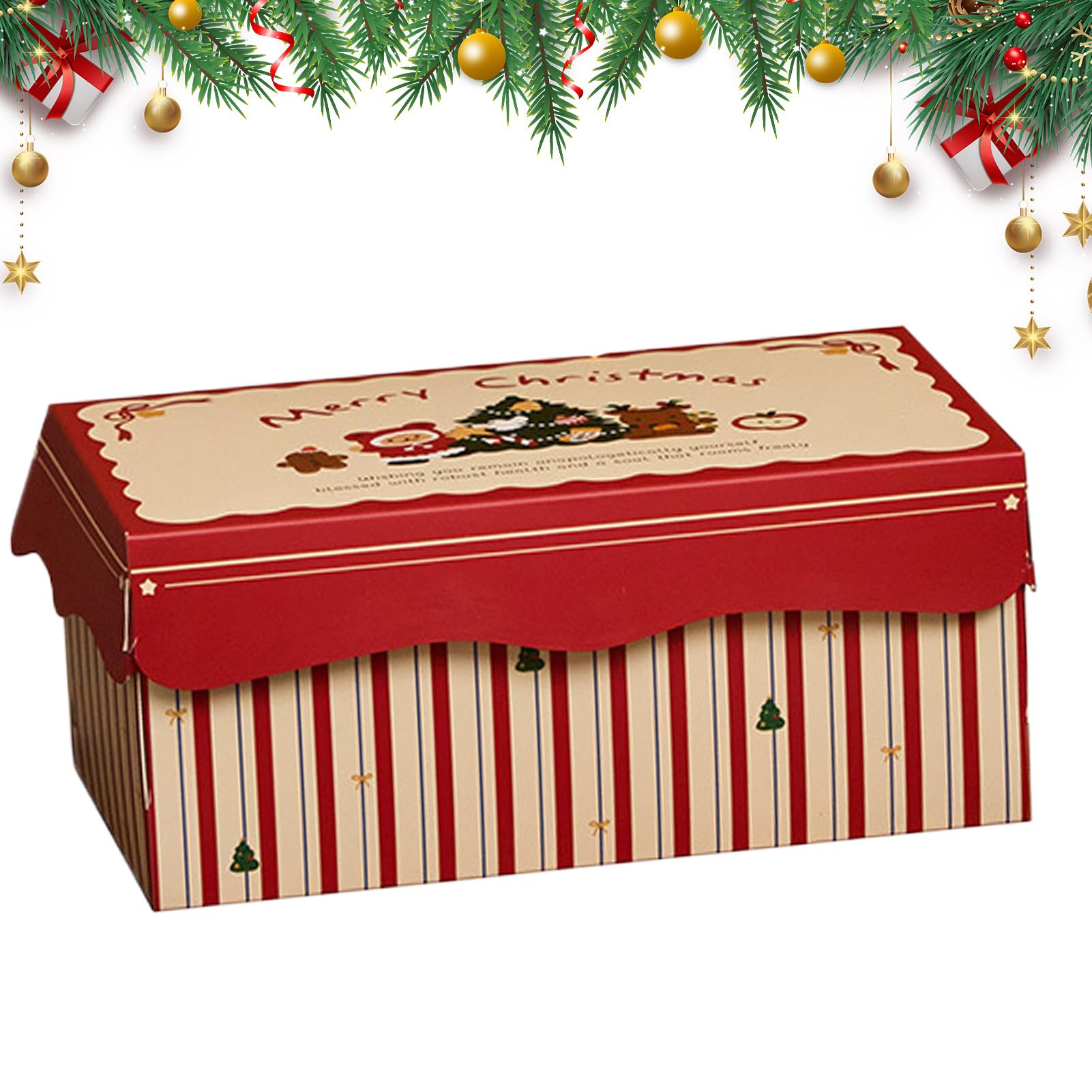 Boîtes de biscuits de Noël au design soigné pour pâtisseries fines