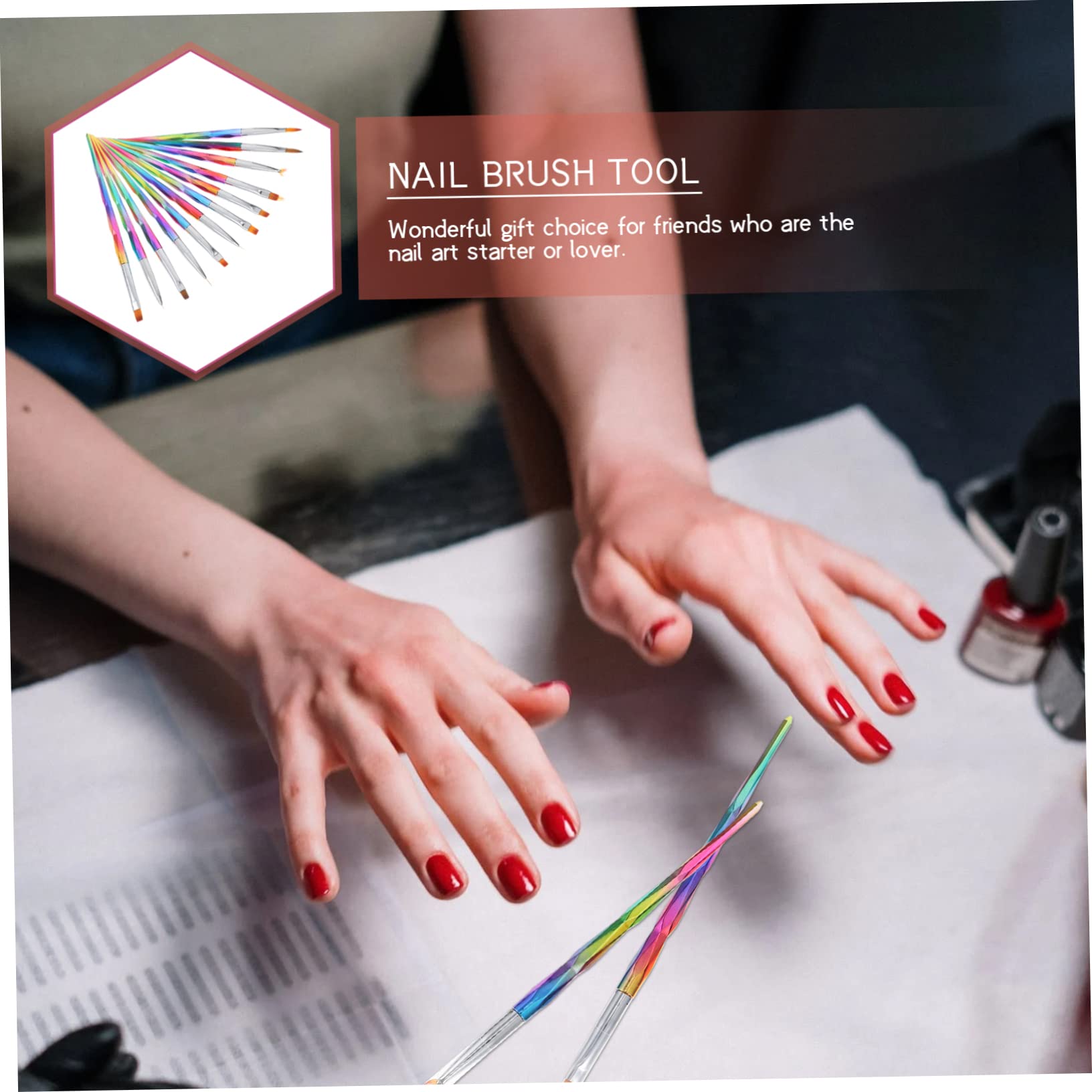 FRCOLOR 24pezzi Per Nail Art Professionali Per Manicure e Decorazioni Unghie Per e Versatili