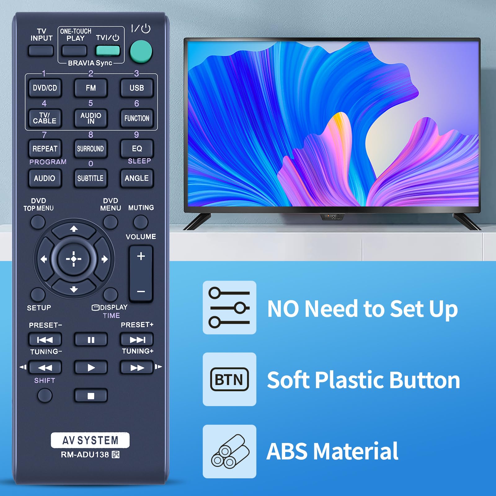 Amazon | RM-ADU138 交換用リモコン Sony AVオーディオビデオシステム
