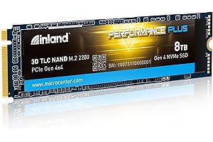 INLAND 8TB Performance Plus NVMe Internal Gaming SSD - Maximize Storage, Elevate Gameplay