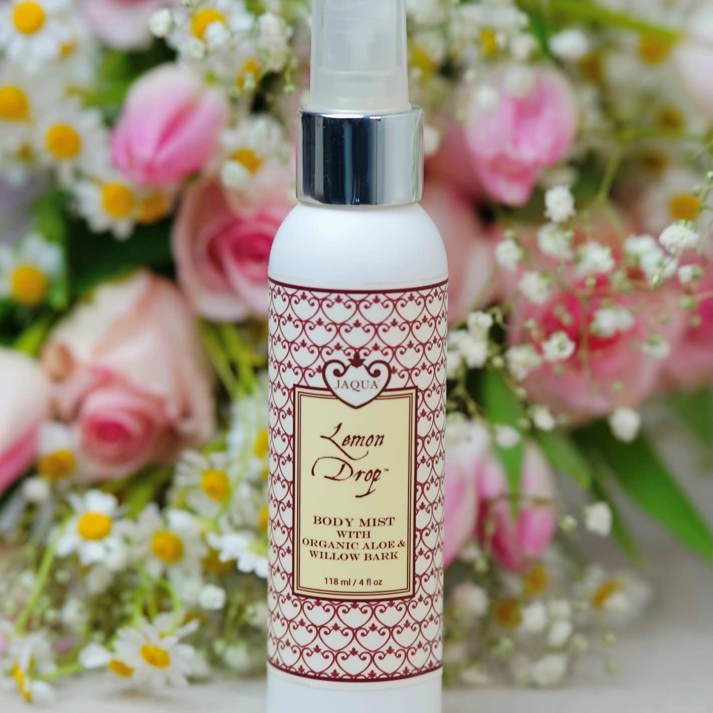 Jaqua Lemon Drop Body Mist with Organic Aloe & Willow Bark