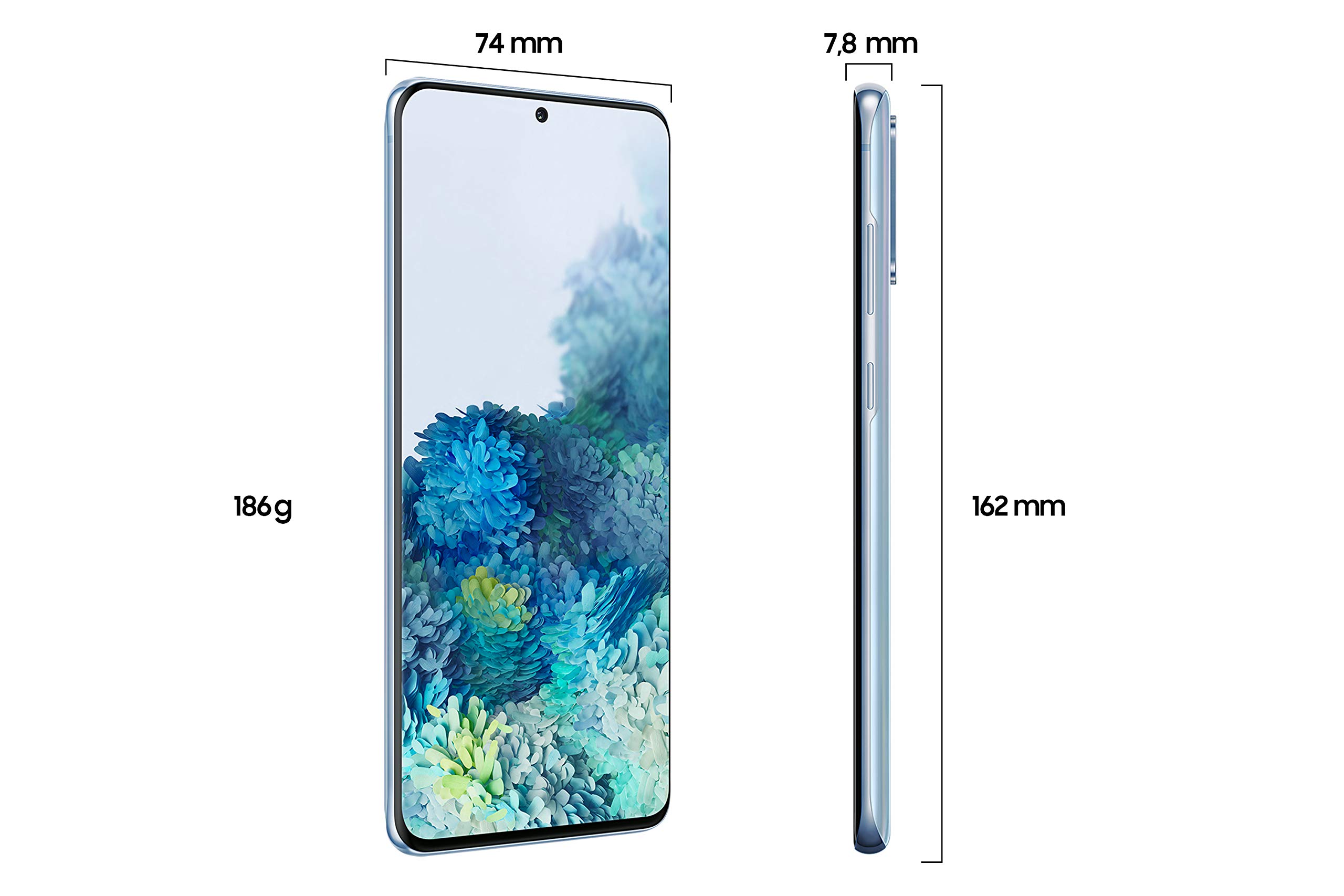 Samsung Galaxy S20+ Smartphone Bundle (16,95 cm) 128 GB interner Speicher, 8 GB RAM, Hybrid SIM, Android inkl. 36 Monate Herstellergarantie [Exklusiv bei Amazon] Deutsche Version, cloud blue