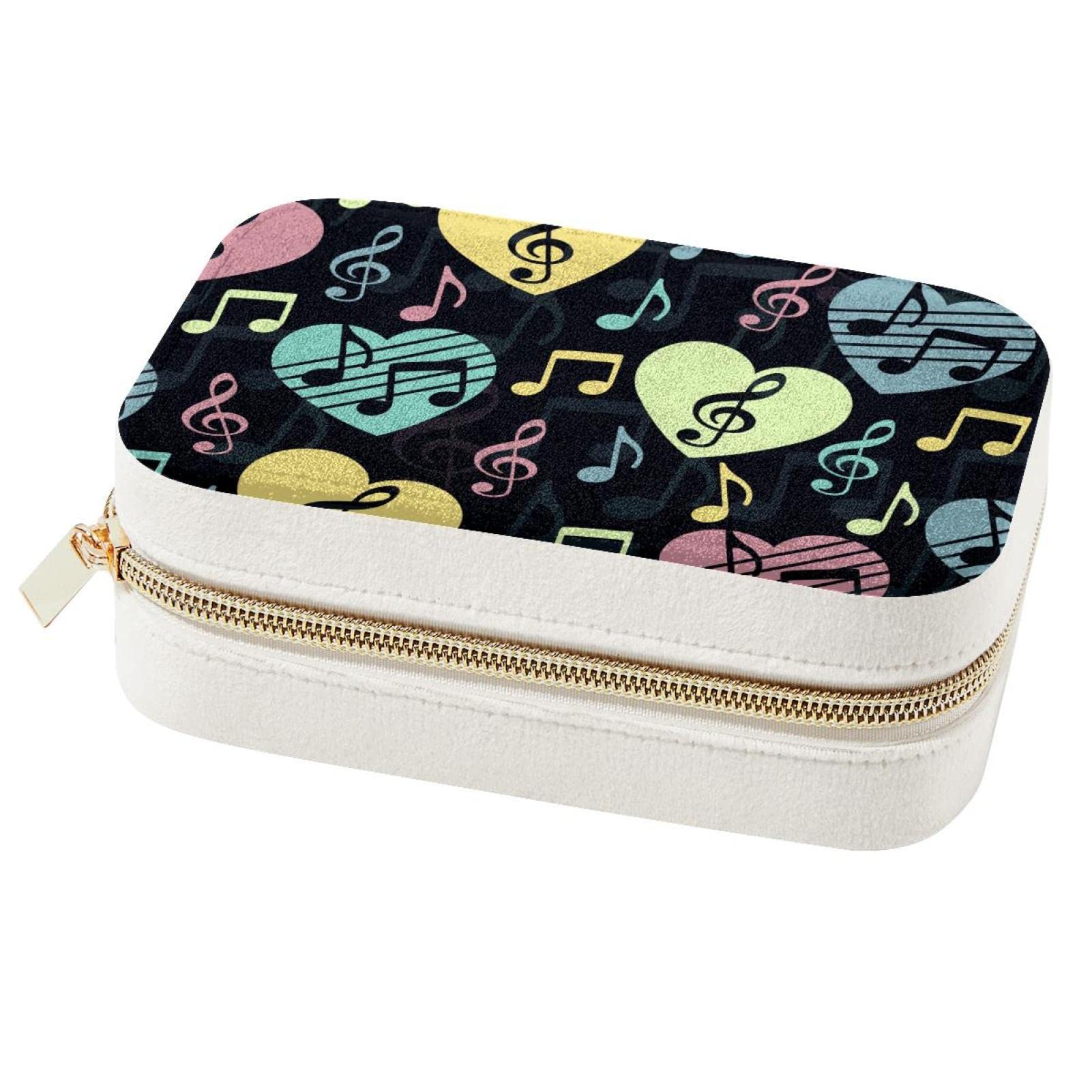 Boîte à bijoux portable en cœur : organiseur de voyage compact pour bagues et colliers