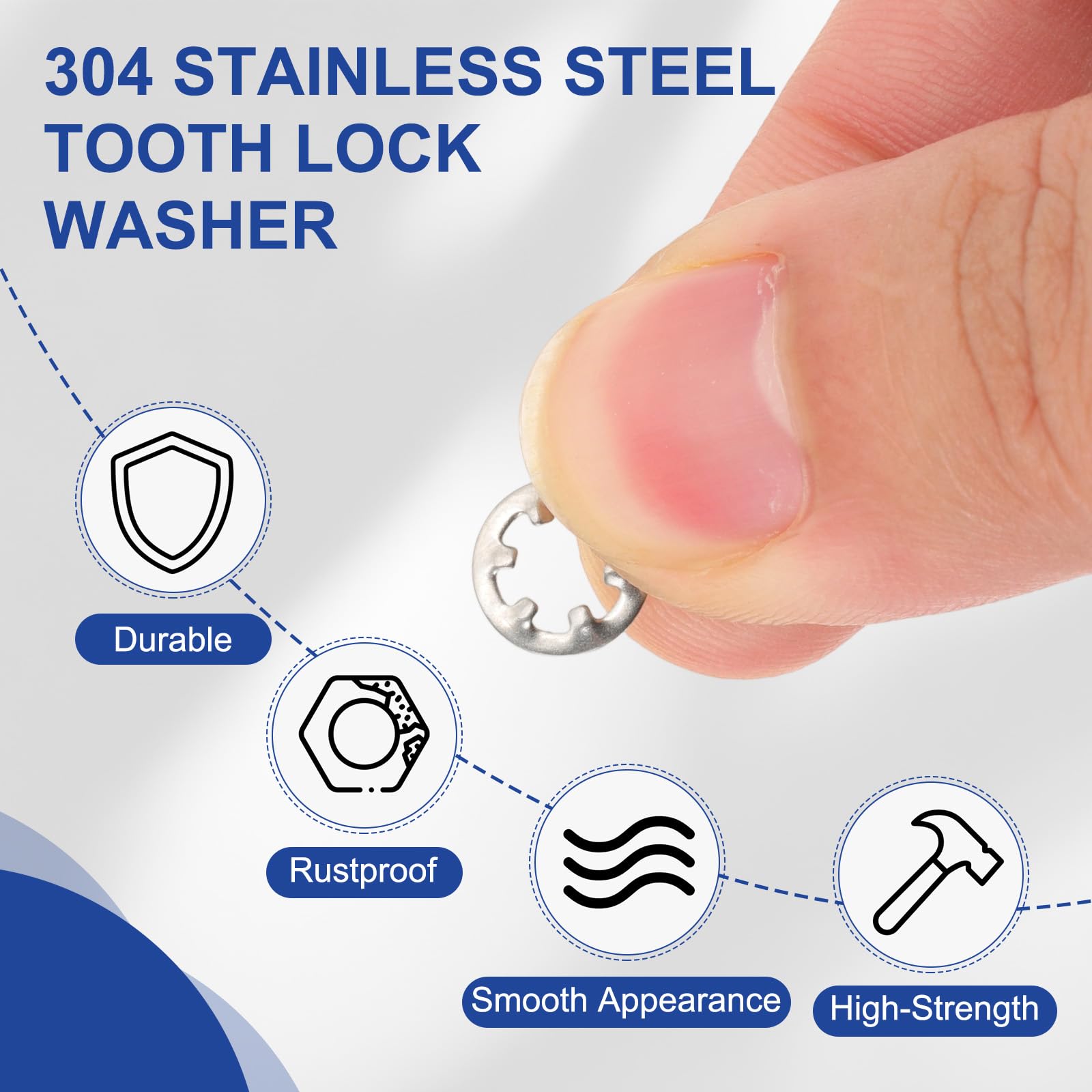 PATIKIL M4 Internal Tooth Lock Washers - Image 3