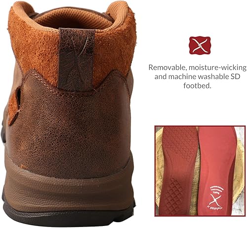 Vista 5 de Twisted X Botas de senderismo Mhkw002 para hombre