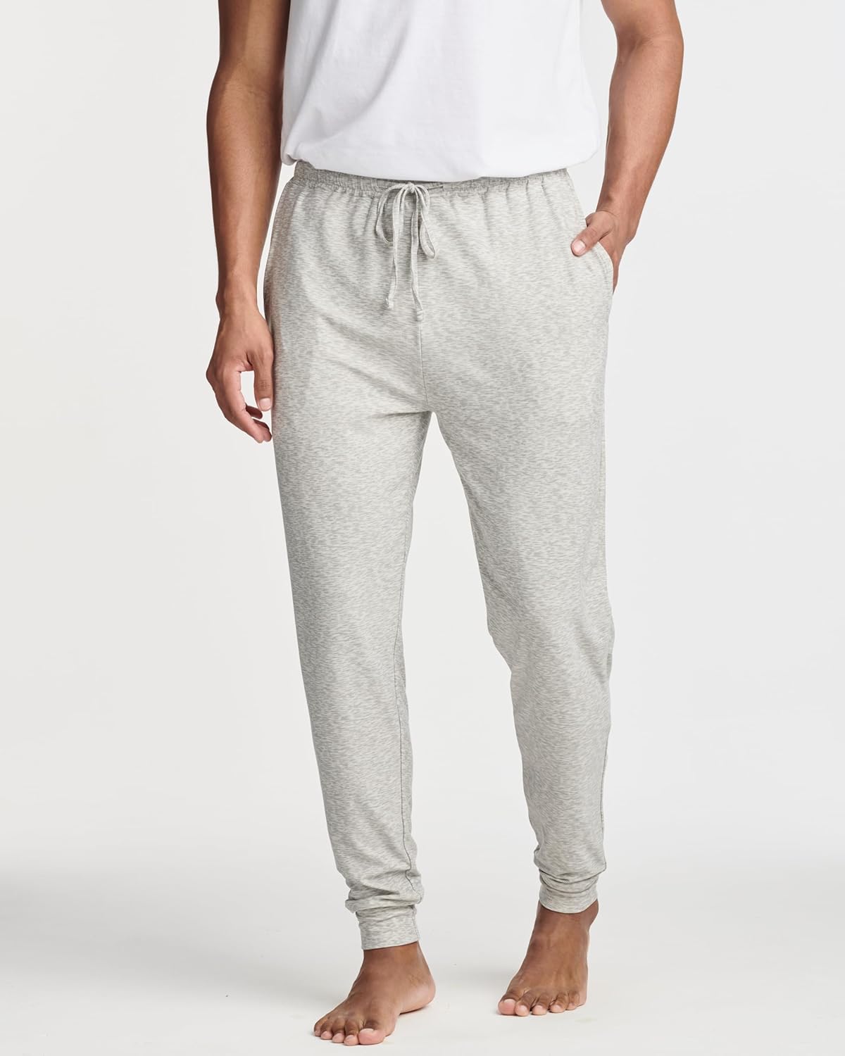 Real Essentials 3 Pack: Men's Soft Lounge Sleep Joggers - Pajama Pants Drawstring & Pockets (Available in Big & Tall) - Image 2